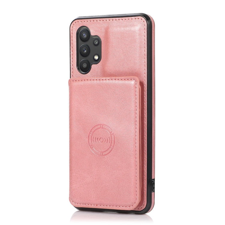 For Samsung Galaxy A32 5G Calf Texture Magnetic Card Bag PU Phone Case