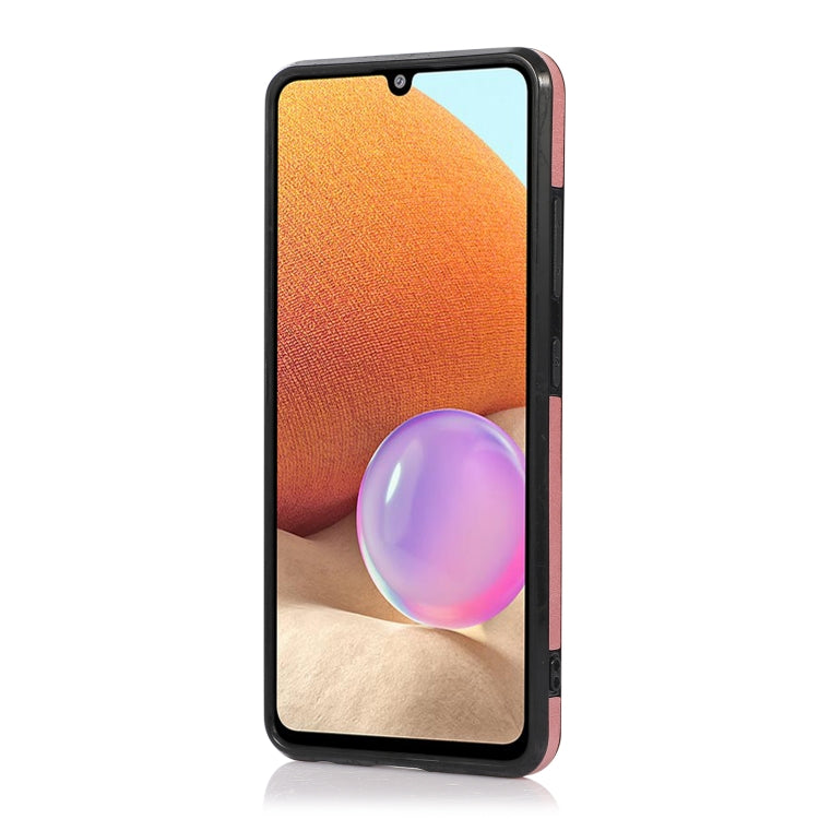 For Samsung Galaxy A32 5G Calf Texture Magnetic Card Bag PU Phone Case