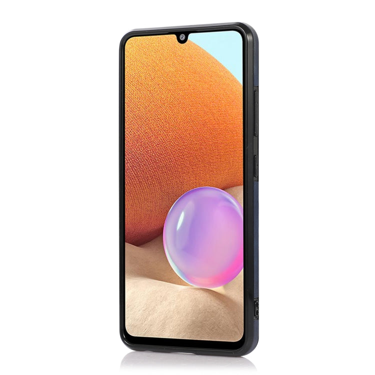 For Samsung Galaxy A32 5G Calf Texture Magnetic Card Bag PU Phone Case