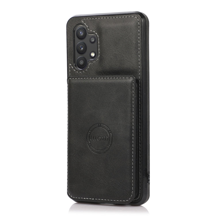 For Samsung Galaxy A32 5G Calf Texture Magnetic Card Bag PU Phone Case