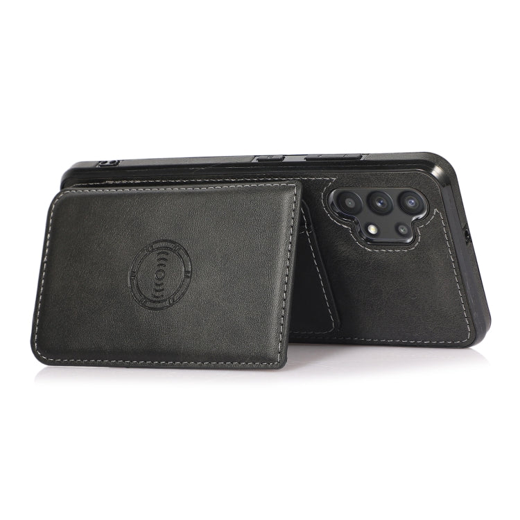 For Samsung Galaxy A32 5G Calf Texture Magnetic Card Bag PU Phone Case