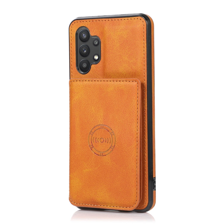 For Samsung Galaxy A32 5G Calf Texture Magnetic Card Bag PU Phone Case