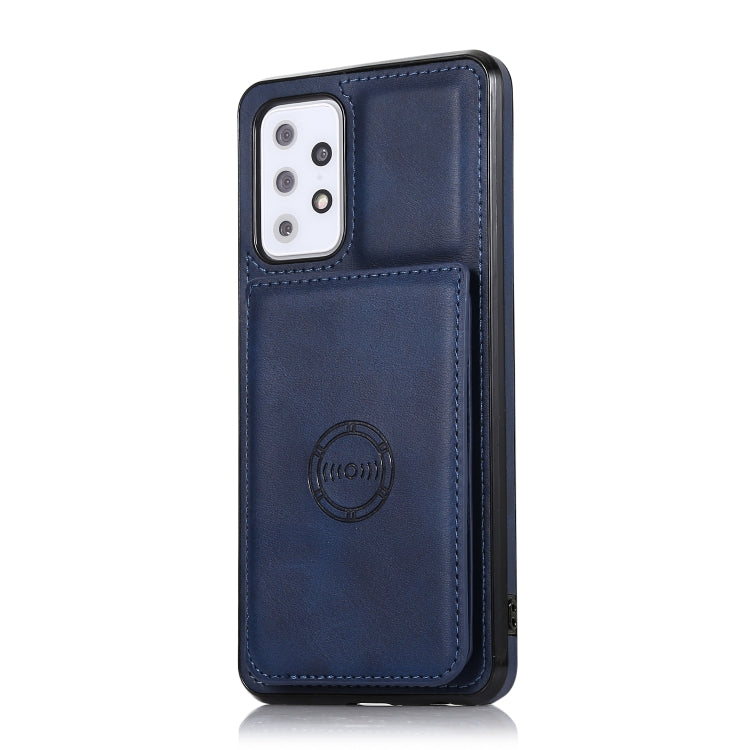 For Samsung Galaxy A52 5G Calf Texture Magnetic Card Bag PU Phone Case