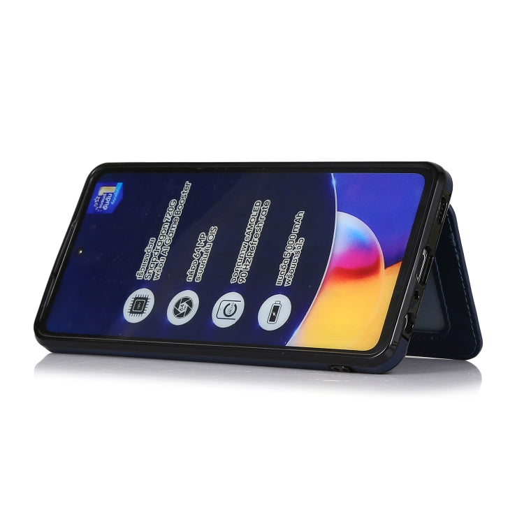 For Samsung Galaxy A52 5G Calf Texture Magnetic Card Bag PU Phone Case