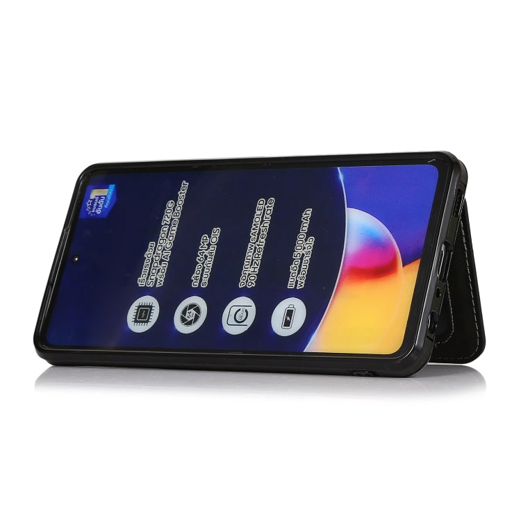 For Samsung Galaxy A72 5G Calf Texture Magnetic Card Bag PU Phone Case