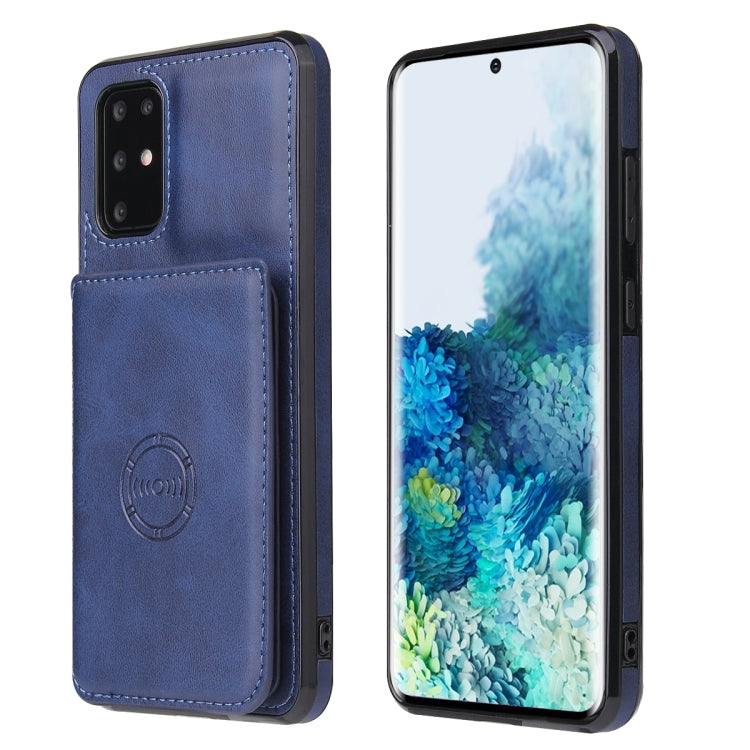 For Samsung Galaxy Note20 Calf Texture Magnetic Card Bag PU Phone Case