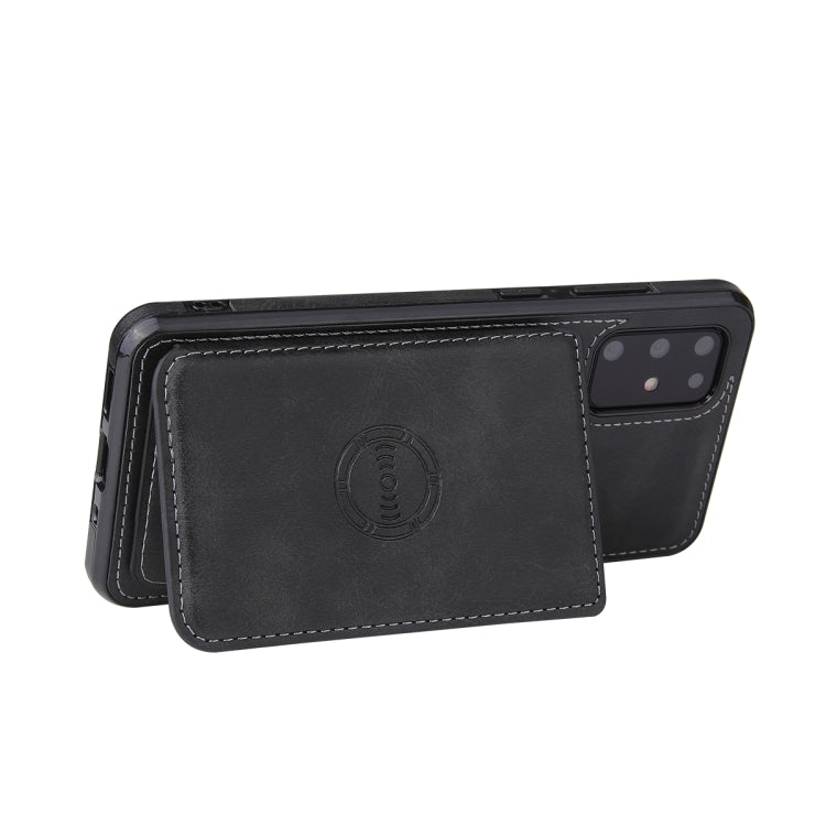 For Samsung Galaxy Note20 Calf Texture Magnetic Card Bag PU Phone Case
