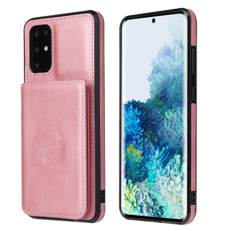 For Samsung Galaxy S20 Calf Texture Magnetic Card Bag PU Phone Case