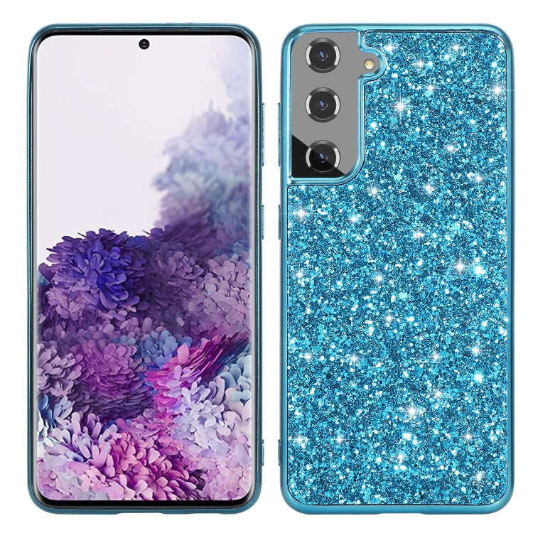 For Samsung Galaxy S22 5G Glitter Powder Shockproof TPU Protective Phone Case
