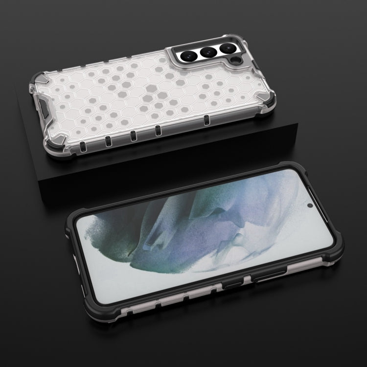 For Samsung Galaxy S22 5G Lanyard Honeycomb PC + TPU Case