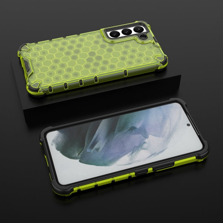 For Samsung Galaxy S22 5G Lanyard Honeycomb PC + TPU Case