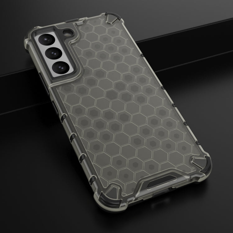 For Samsung Galaxy S22 5G Lanyard Honeycomb PC + TPU Case