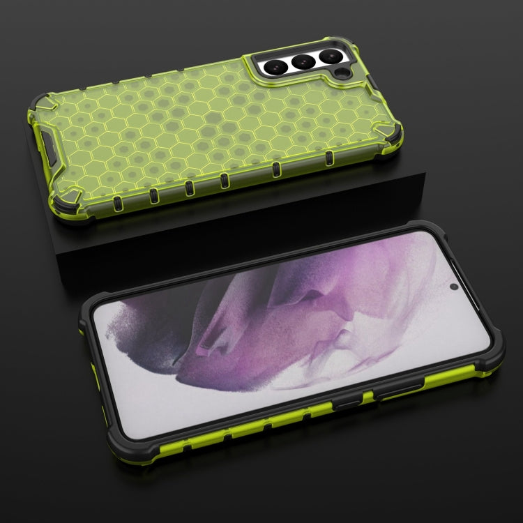 For Samsung Galaxy S22+ 5G Lanyard Honeycomb PC + TPU Case