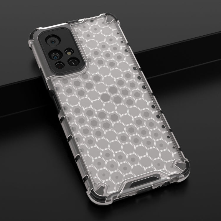 For Xiaomi Redmi Note 11 5G / Note 11T 5G / Poco M4 Pro 5G Lanyard Honeycomb PC + TPU Case