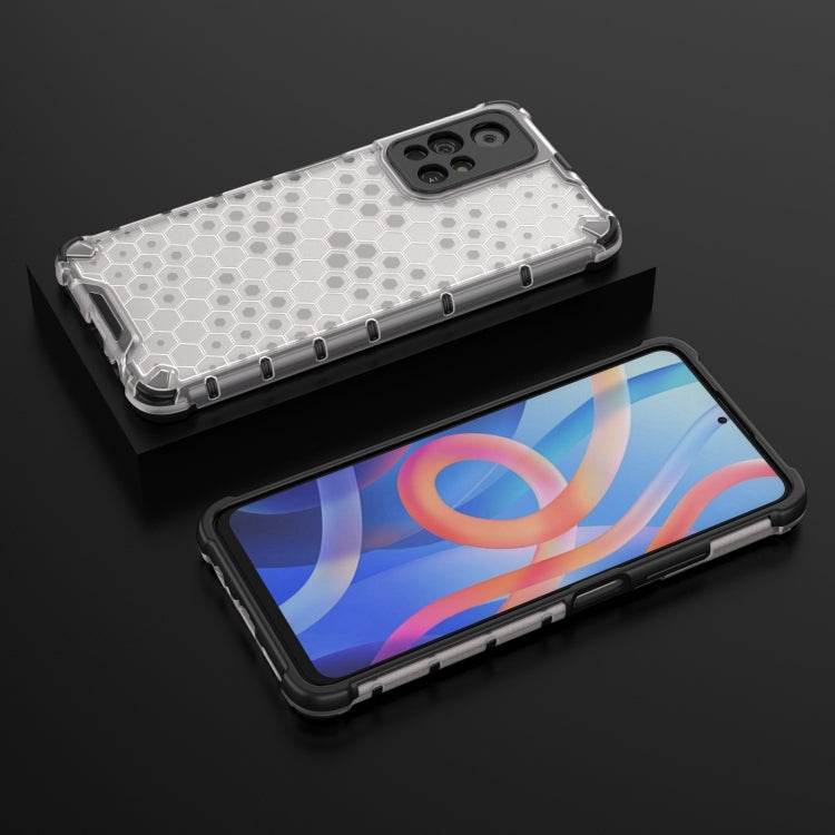 For Xiaomi Redmi Note 11 5G / Note 11T 5G / Poco M4 Pro 5G Lanyard Honeycomb PC + TPU Case