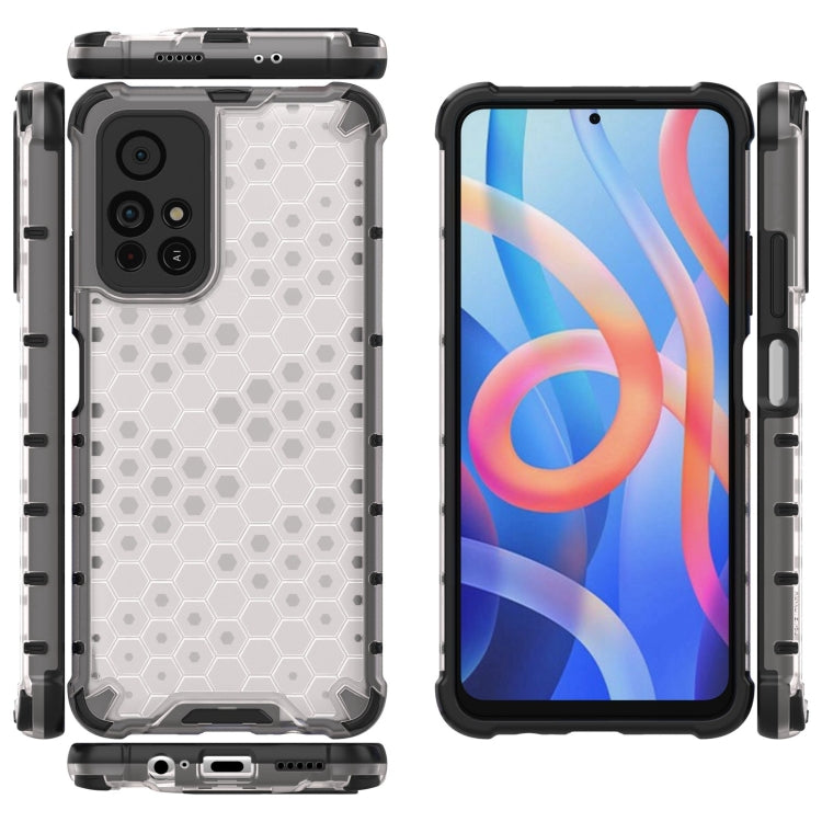 For Xiaomi Redmi Note 11 5G / Note 11T 5G / Poco M4 Pro 5G Lanyard Honeycomb PC + TPU Case
