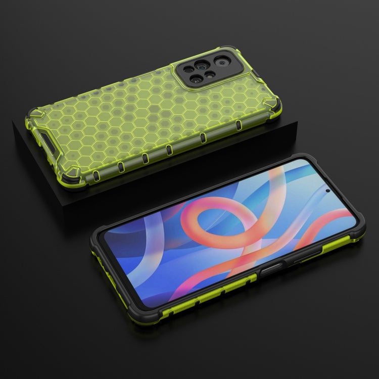 For Xiaomi Redmi Note 11 5G / Note 11T 5G / Poco M4 Pro 5G Lanyard Honeycomb PC + TPU Case