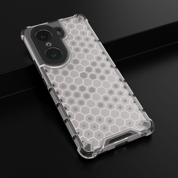 For Honor 60 Pro Lanyard Honeycomb PC + TPU Case