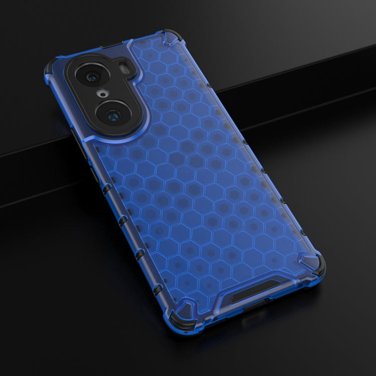 For Honor 60 Pro Lanyard Honeycomb PC + TPU Case