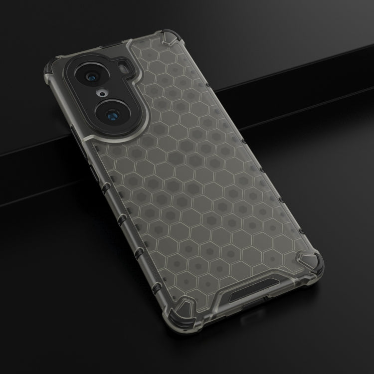 For Honor 60 Pro Lanyard Honeycomb PC + TPU Case
