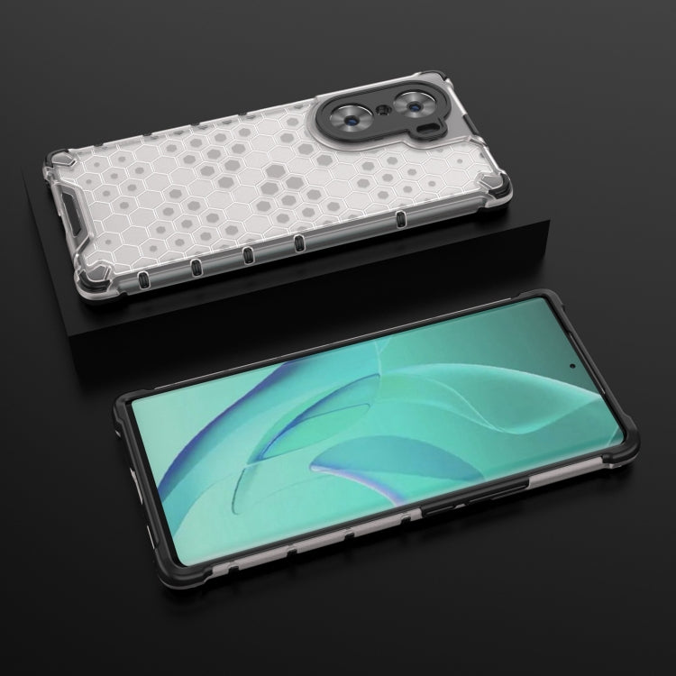 For Honor 60 Lanyard Honeycomb PC + TPU Case