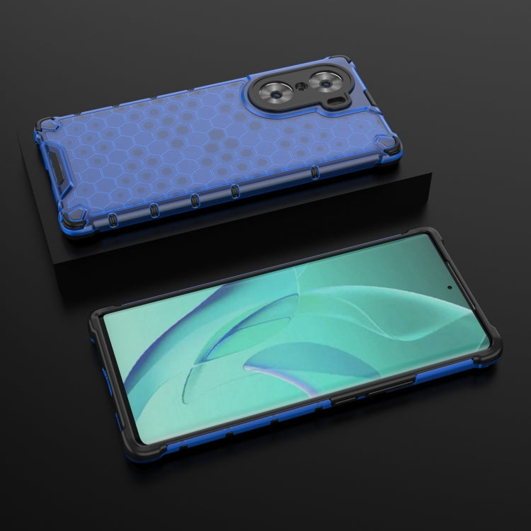 For Honor 60 Lanyard Honeycomb PC + TPU Case