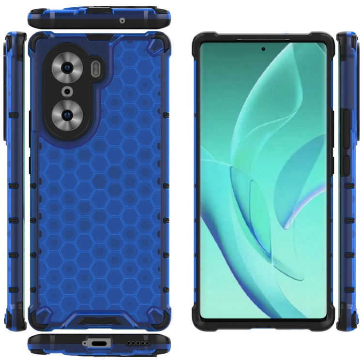 For Honor 60 Lanyard Honeycomb PC + TPU Case