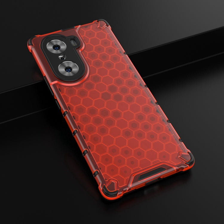 For Honor 60 Lanyard Honeycomb PC + TPU Case