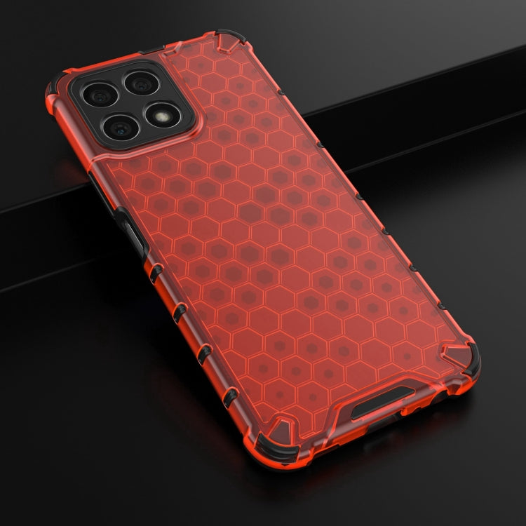 For Honor X30i Lanyard Honeycomb PC + TPU Case