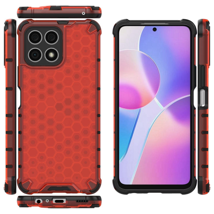 For Honor X30i Lanyard Honeycomb PC + TPU Case