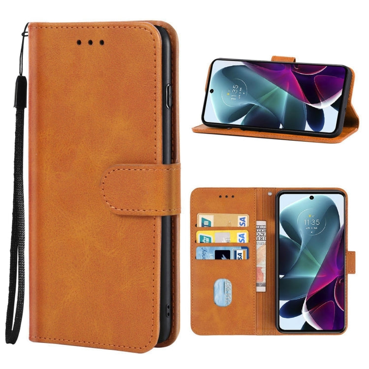 Leather Phone Case For Motorola Moto G200 5G / Edge S30
