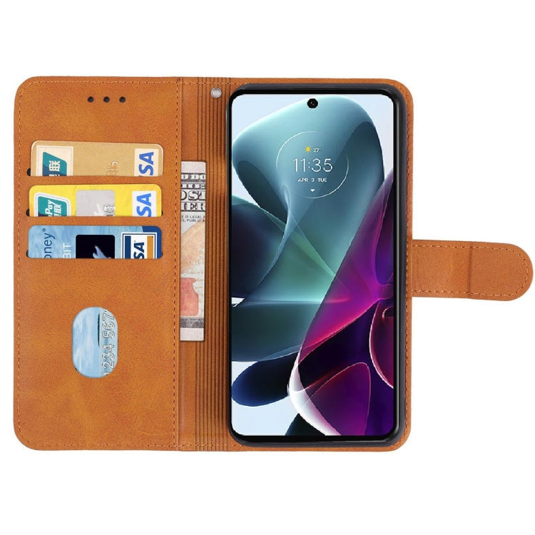 Leather Phone Case For Motorola Moto G200 5G / Edge S30