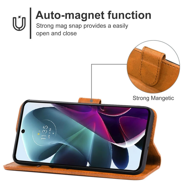 Leather Phone Case For Motorola Moto G200 5G / Edge S30