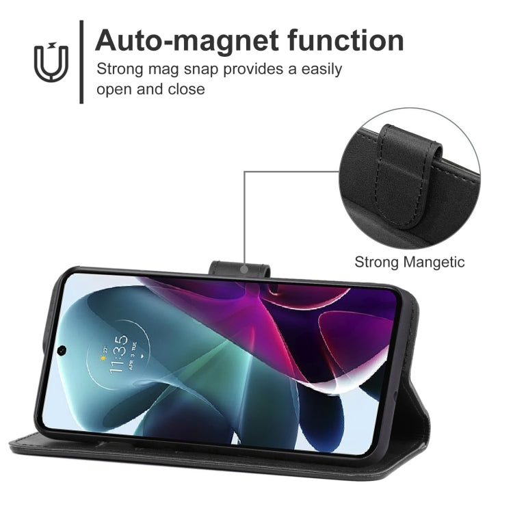Leather Phone Case For Motorola Moto G200 5G / Edge S30