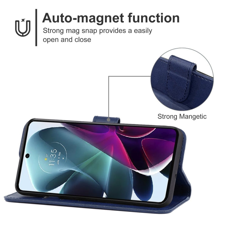 Leather Phone Case For Motorola Moto G200 5G / Edge S30