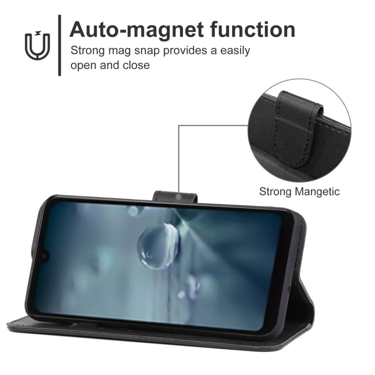 Leather Phone Case For Sharp Aquos Wish SHG06
