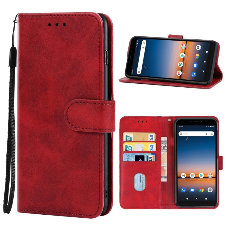 Leather Phone Case For Cricket Debut / AT&T Calypso 2