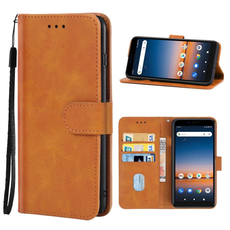 Leather Phone Case For Cricket Debut / AT&T Calypso 2