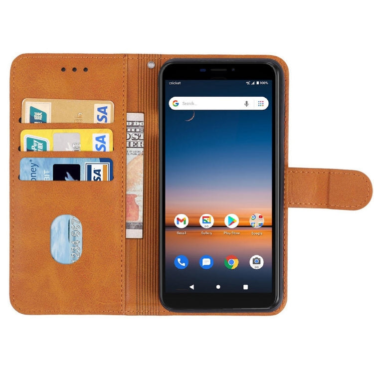 Leather Phone Case For Cricket Debut / AT&T Calypso 2