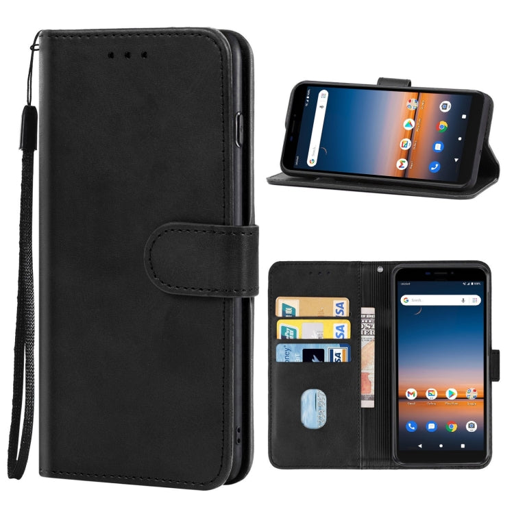 Leather Phone Case For Cricket Debut / AT&T Calypso 2