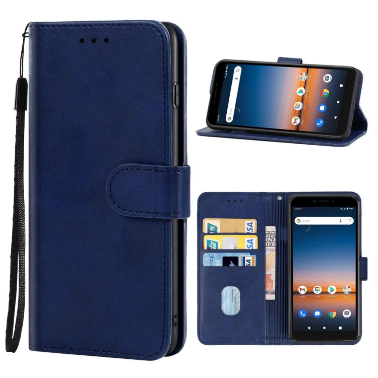 Leather Phone Case For Cricket Debut / AT&T Calypso 2