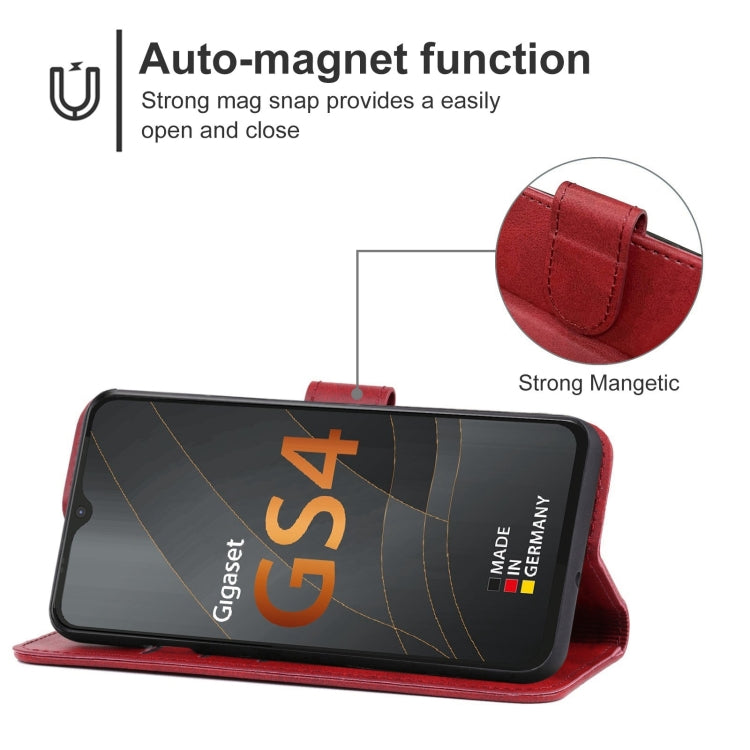 Leather Phone Case For Gigaset GS4 / GS4 Senior
