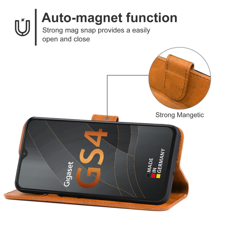 Leather Phone Case For Gigaset GS4 / GS4 Senior