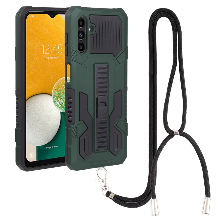 For Samsung Galaxy A13 5G Lanyard All Inclusive Double-color TPU + PC Phone Case