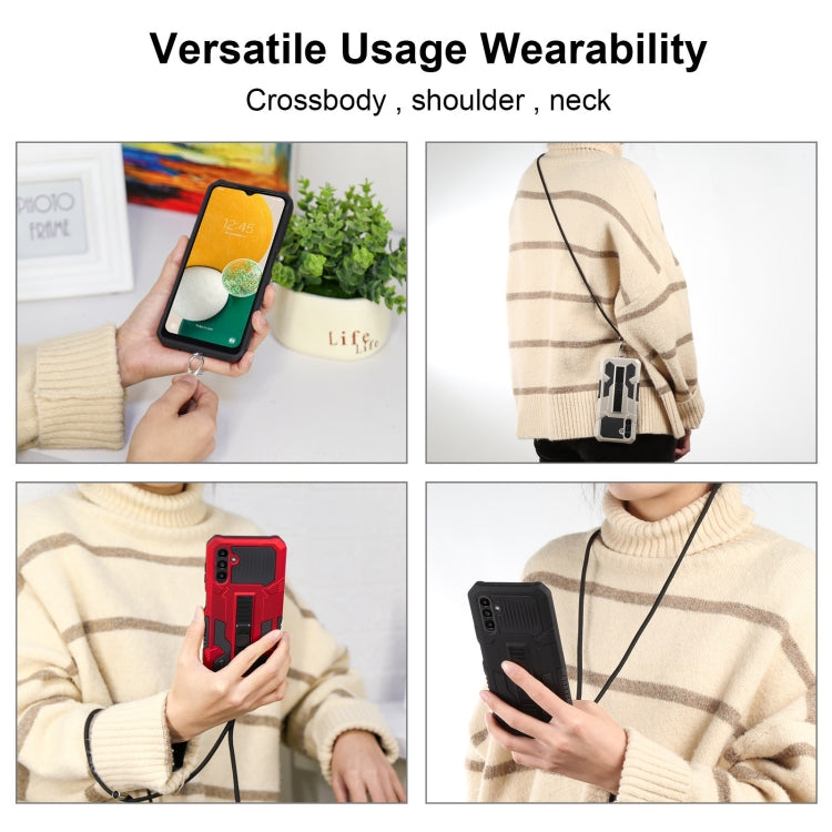 For Samsung Galaxy A13 5G Lanyard All Inclusive Double-color TPU + PC Phone Case