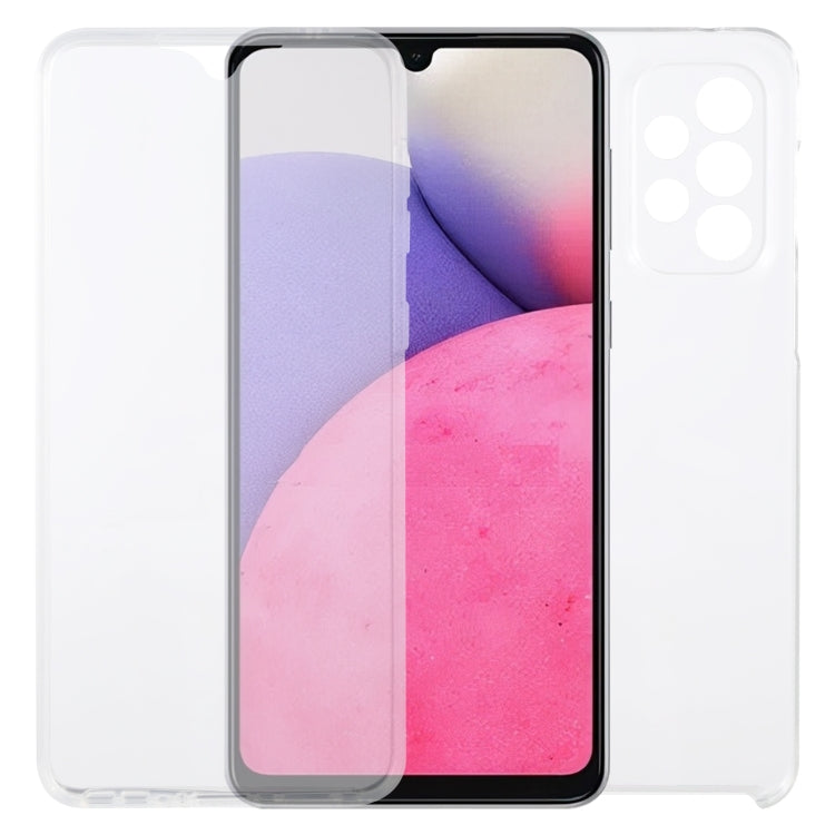 For Samsung Galaxy A33 5G PC+TPU Double-Sided All-Inclusive Transparent Phone Case