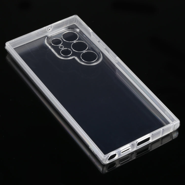For Samsung Galaxy S22 Ultra 5G PC+TPU Double-Sided All-Inclusive Transparent Phone Case