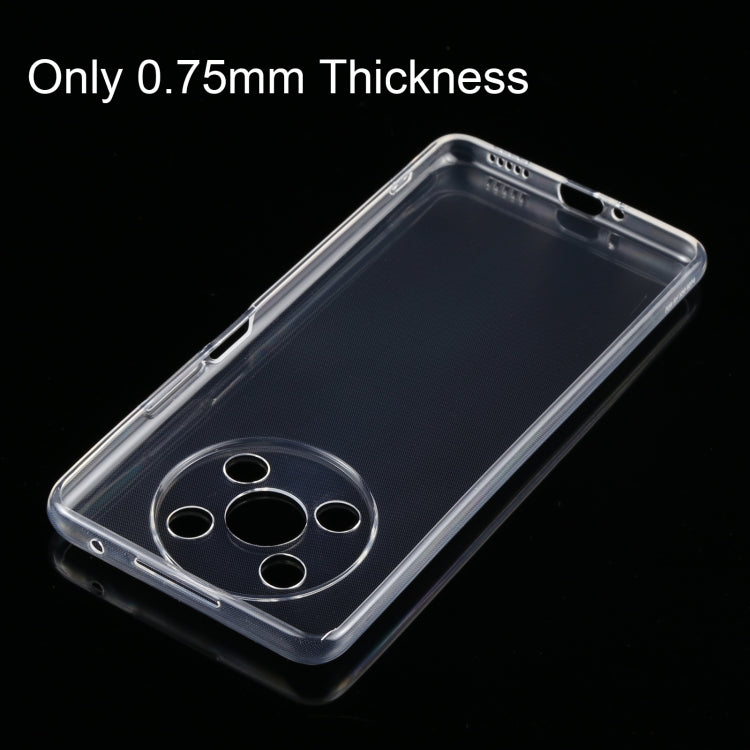 For Honor X30 5G 0.75mm Ultra-thin Transparent TPU Soft Phone Case