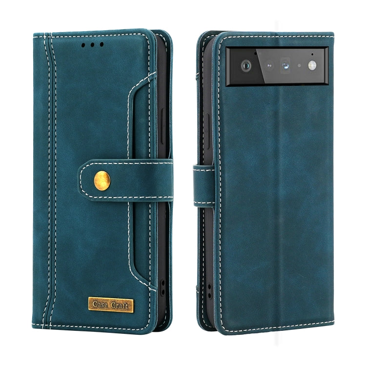 For Google Pixel 6 Copper Buckle Leather Phone Case