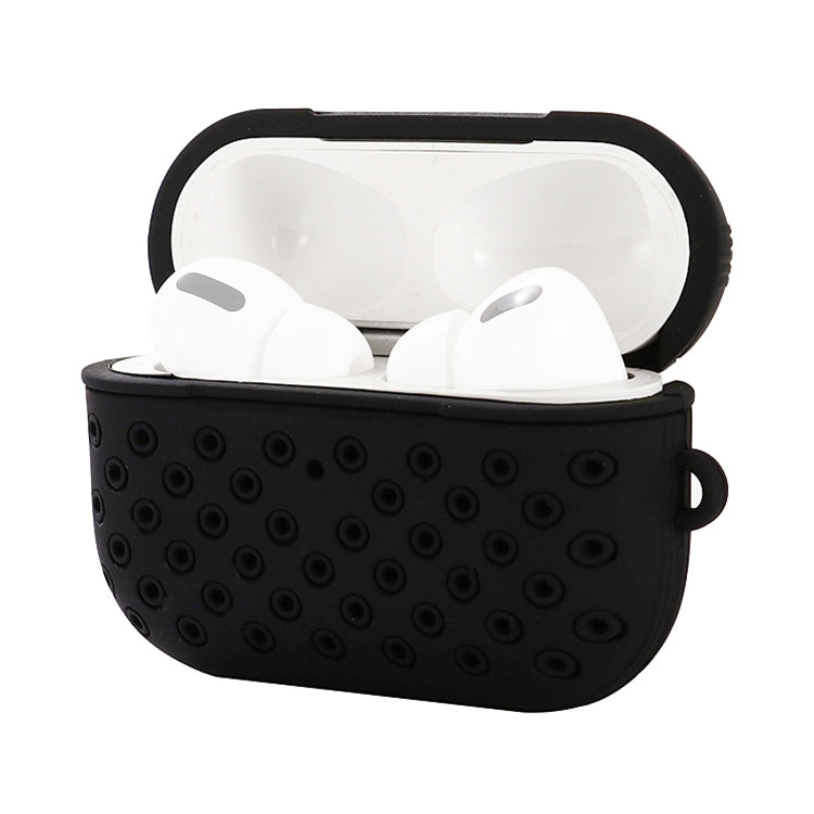 For AirPods Pro Bicolor Honeycomb Silicone Earphone Protective Case